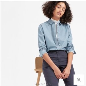 Everlane relaxed fit denim shirt size 10